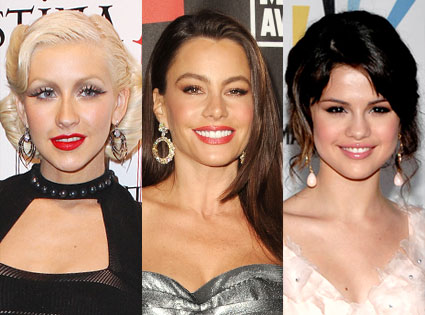 Selena Gomez, Sofia Vergara, Christina Aguilera Selena Gomez, Sofia Vergara, Christina Aguilera